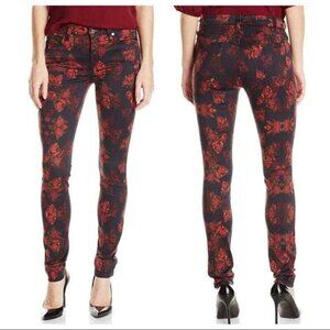 New NWT - 7 For All Mankind Rogue Rose Slim Denim Jeans Mid High Rise Wais -26